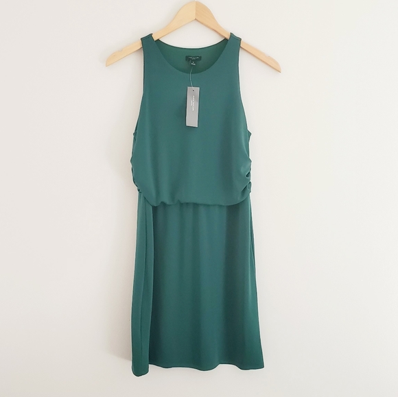 Ann Taylor petite emerald green dress small - Picture 6 of 8
